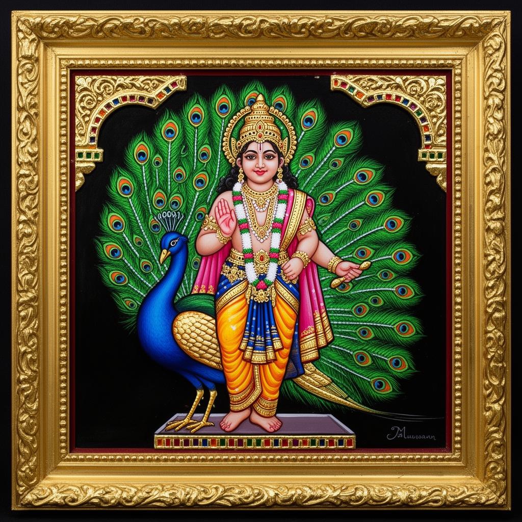 Murugan with Peacock