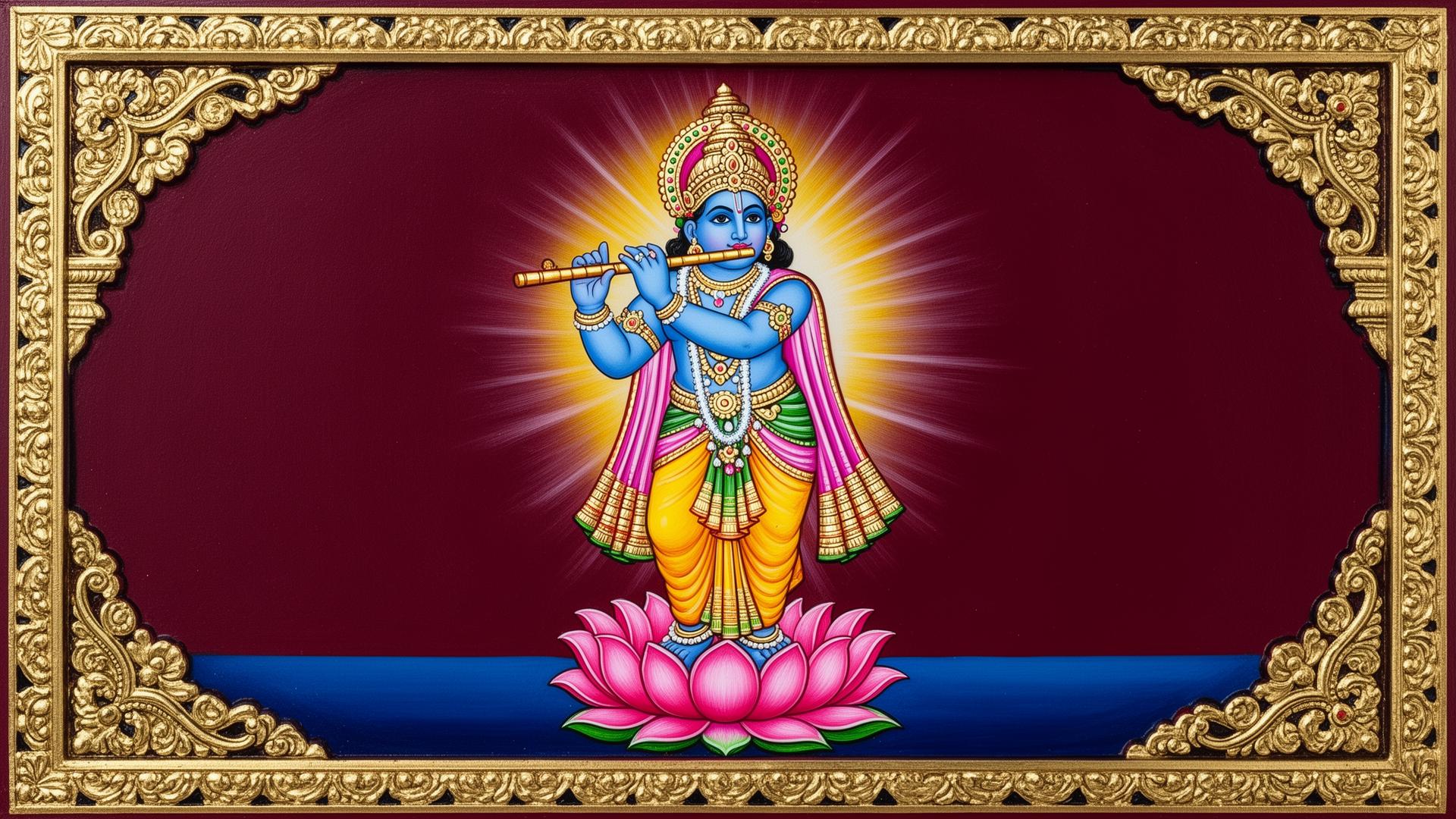 Sree Gandhaan Painting of Lord Krishna